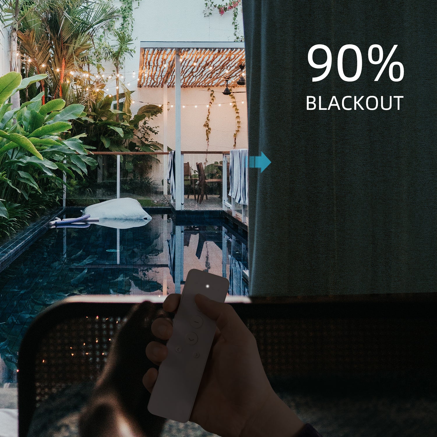 SmartWings Motorized Drapery 90% Blackout - Image 3