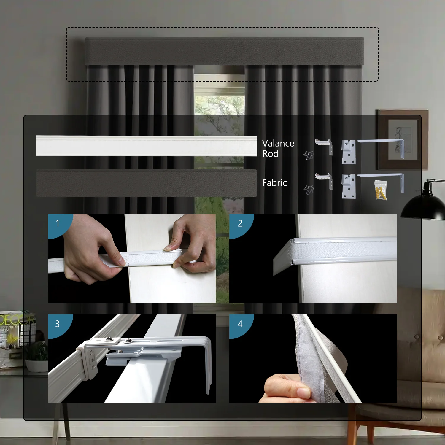 SmartWings Motorized Drapery 90% Blackout - Image 8