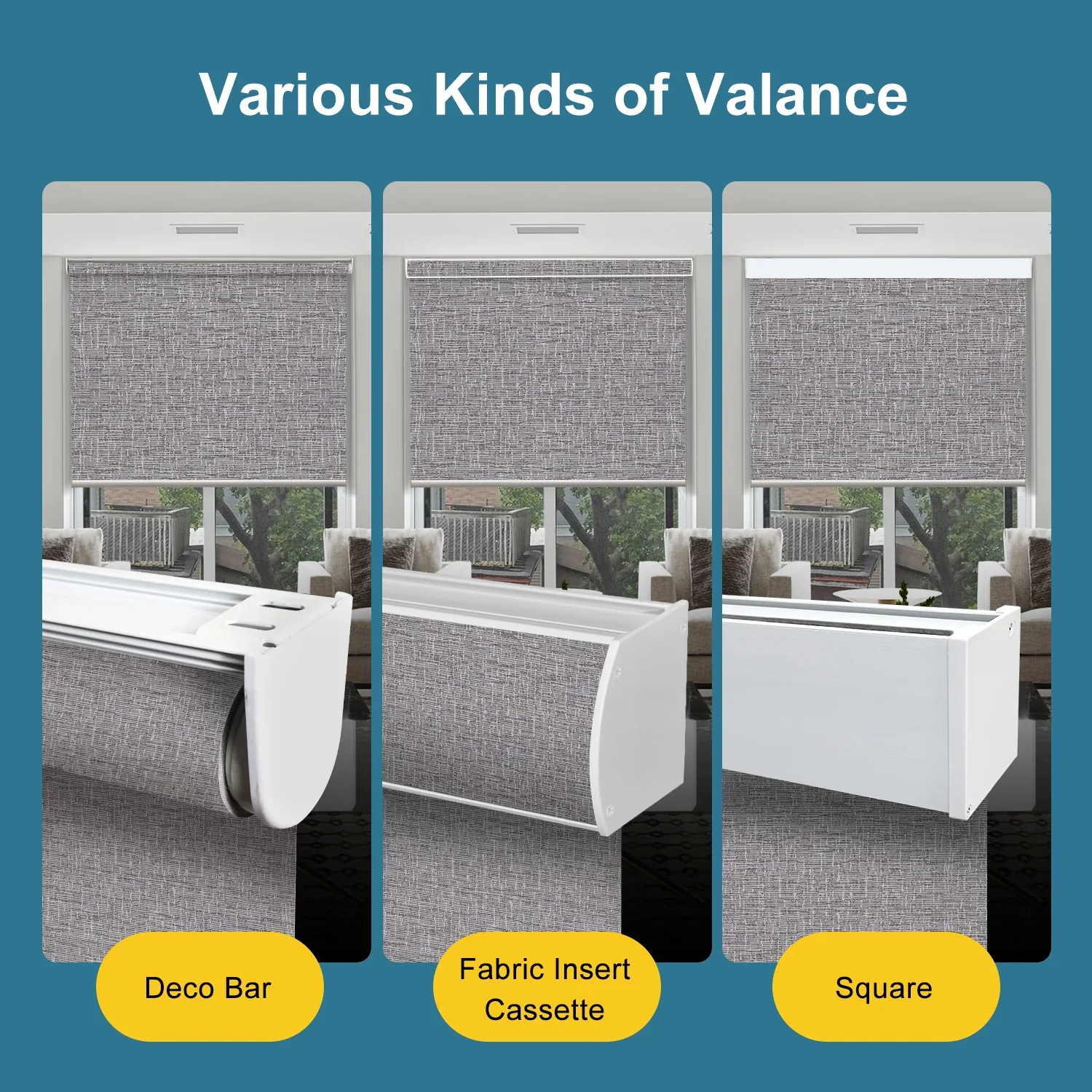 SmartWings Motorized Light Filtering Roller Shades 70% Blackout Safari - Image 5