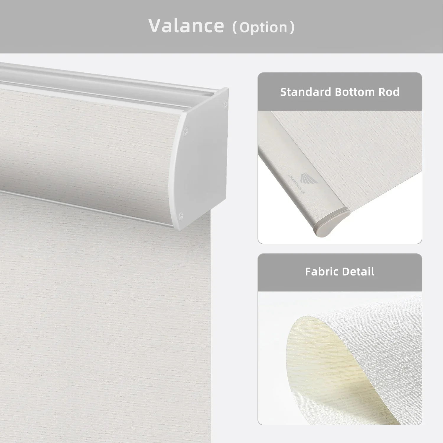 SmartWings Motorized Light Filtering Roller Shades 70% Blackout Safari - Image 9