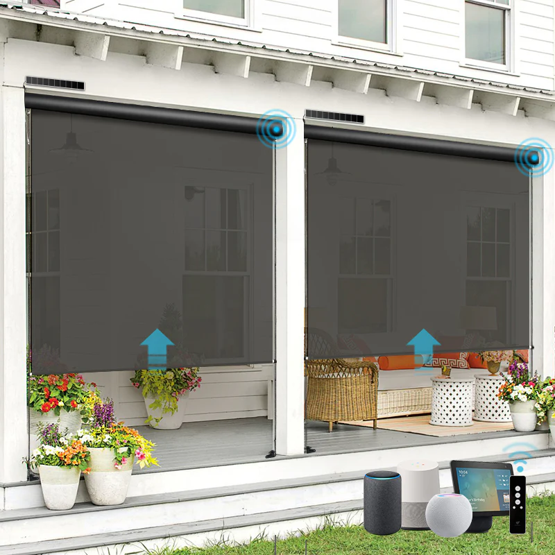 SmartWings Motorized Outdoor Shades 1%/3%/5% Openness - Image 3