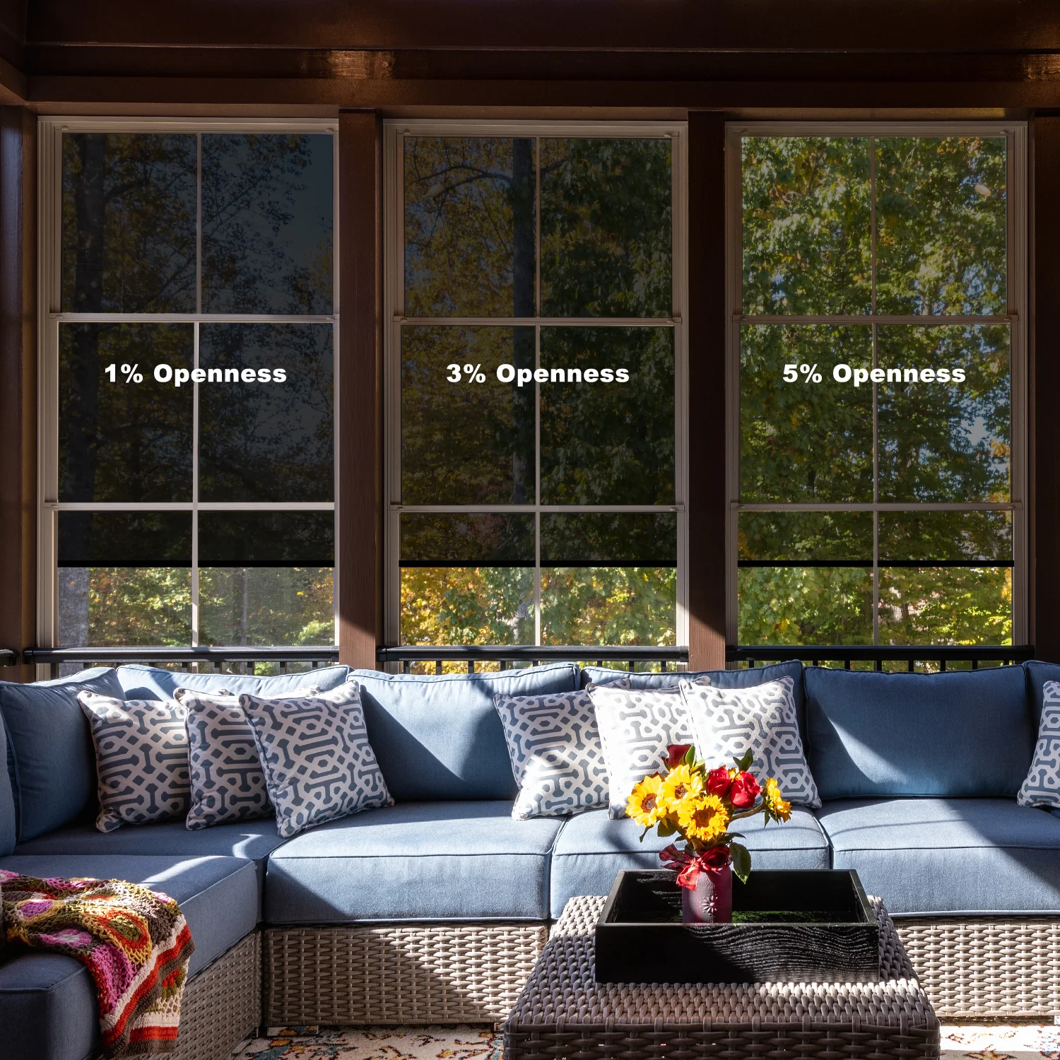 SmartWings Motorized Outdoor Shades 1%/3%/5% Openness - Image 6