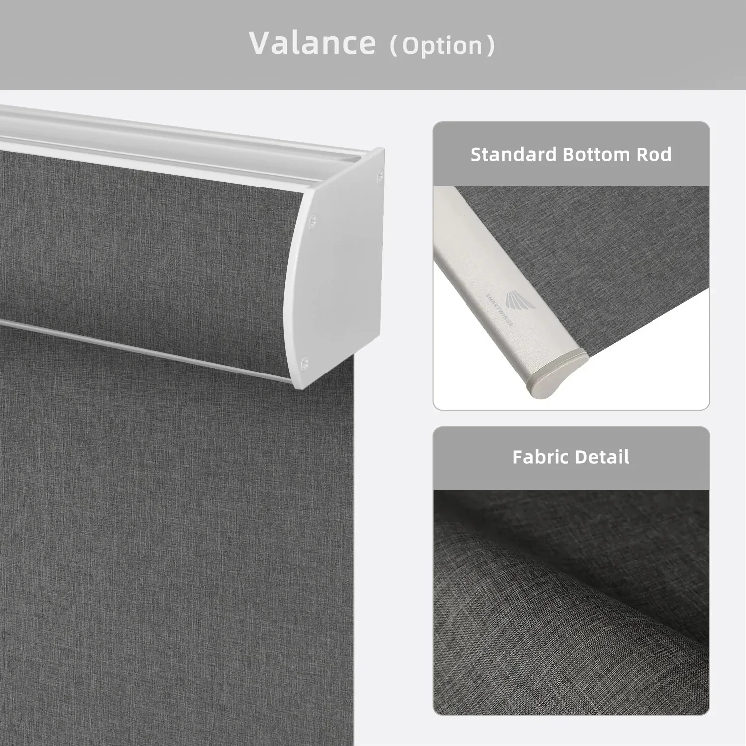 SmartWings Motorized Roller Shades 100% Blackout Dual-Sided Bouvardia - Image 10