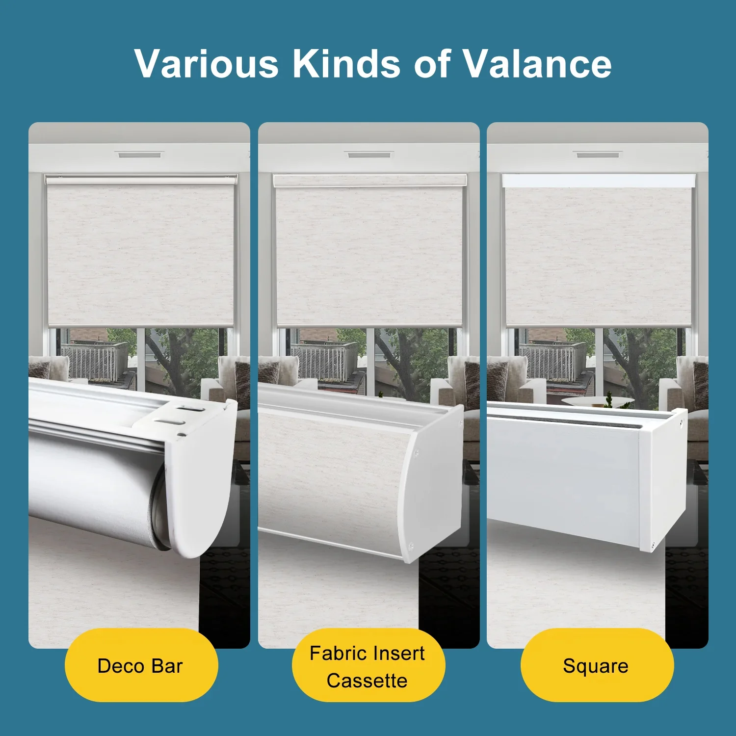 SmartWings Motorized Roller Shades 100% Blackout Linen - Image 4