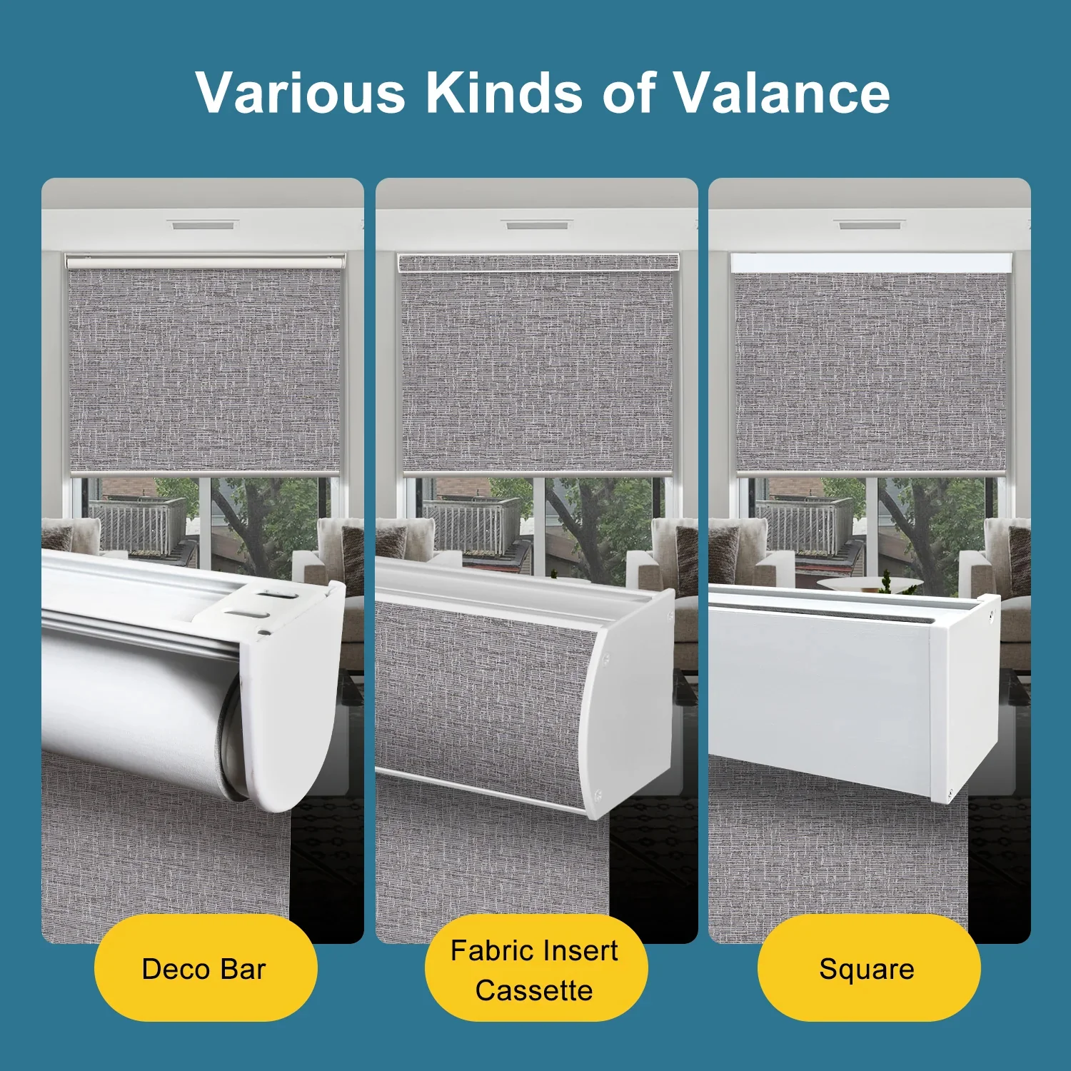 SmartWings Motorized Roller Shades 100% Blackout Safari - Image 4