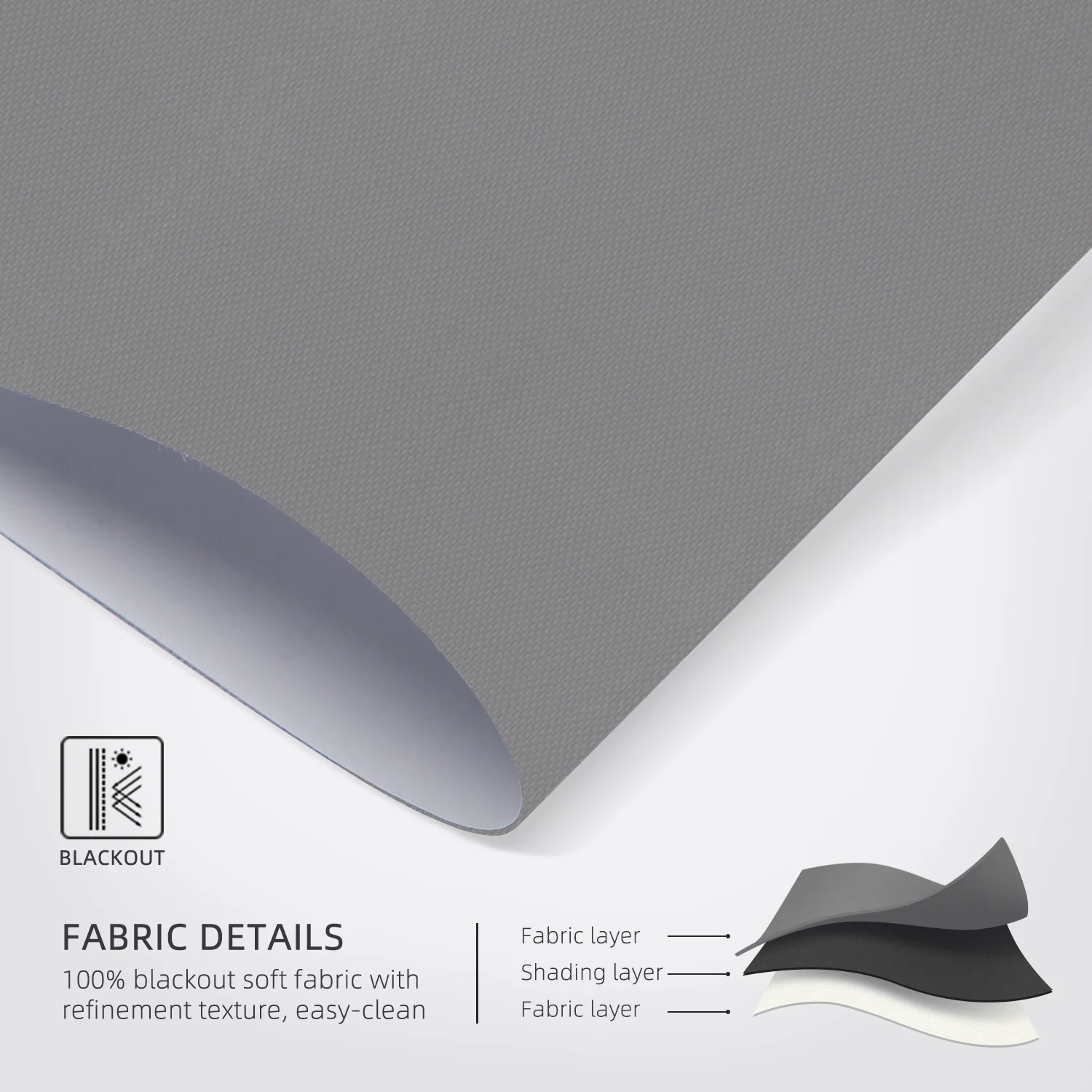 SmartWings Motorized Roller Shades 100% Blackout Vinyl - Image 6