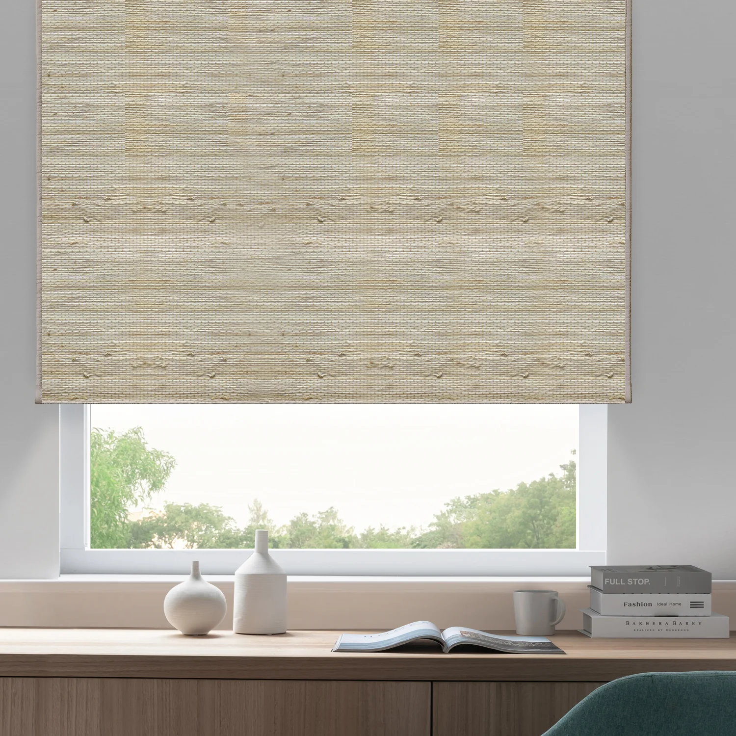 SmartWings Motorized Woven Wood Shades 50%/70%/100% Blackout - Image 11