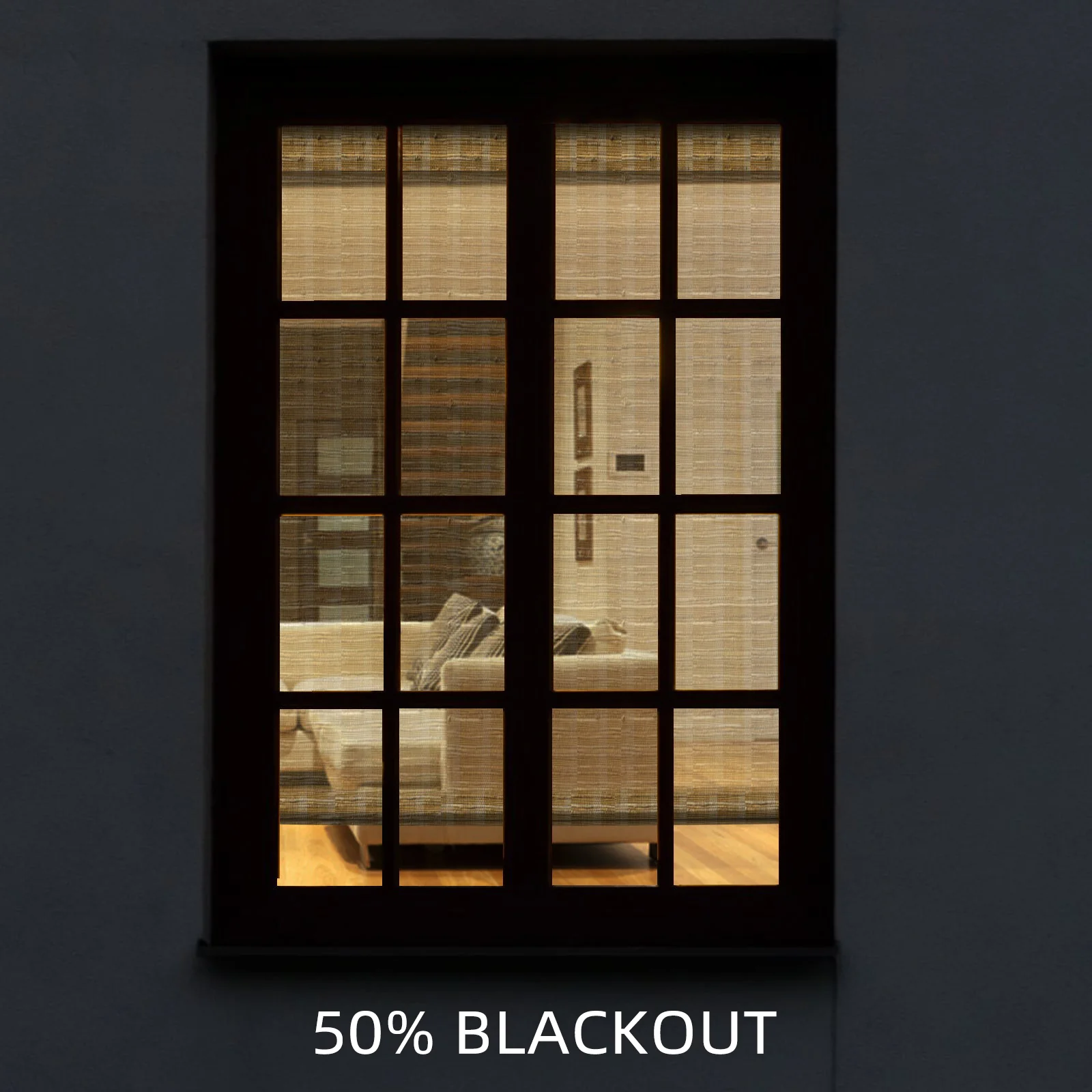 SmartWings Motorized Woven Wood Shades 50%/70%/100% Blackout Orithyia - Image 9