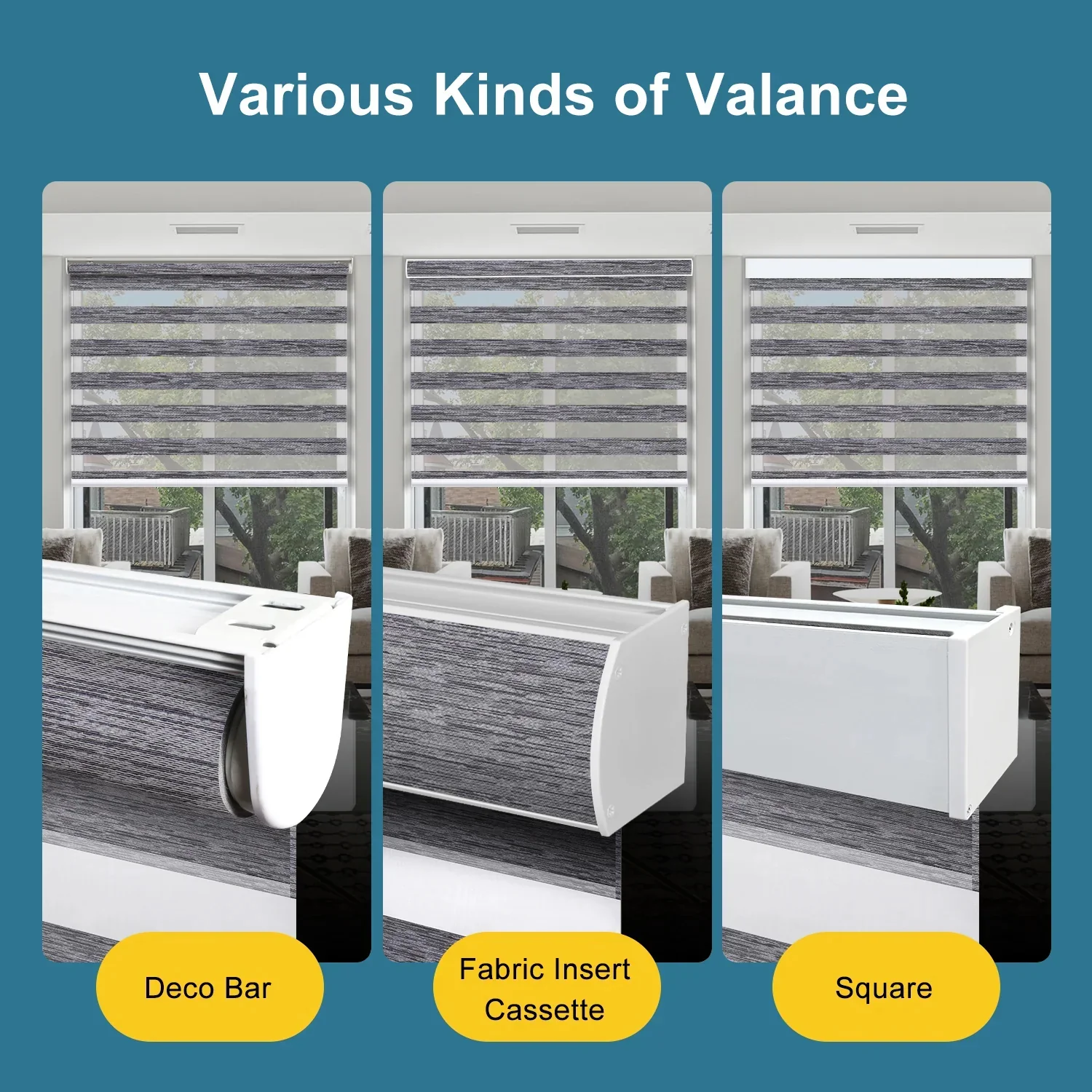 SmartWings Motorized Zebra Shades 85% Blackout 95mm Ingrid - Image 4