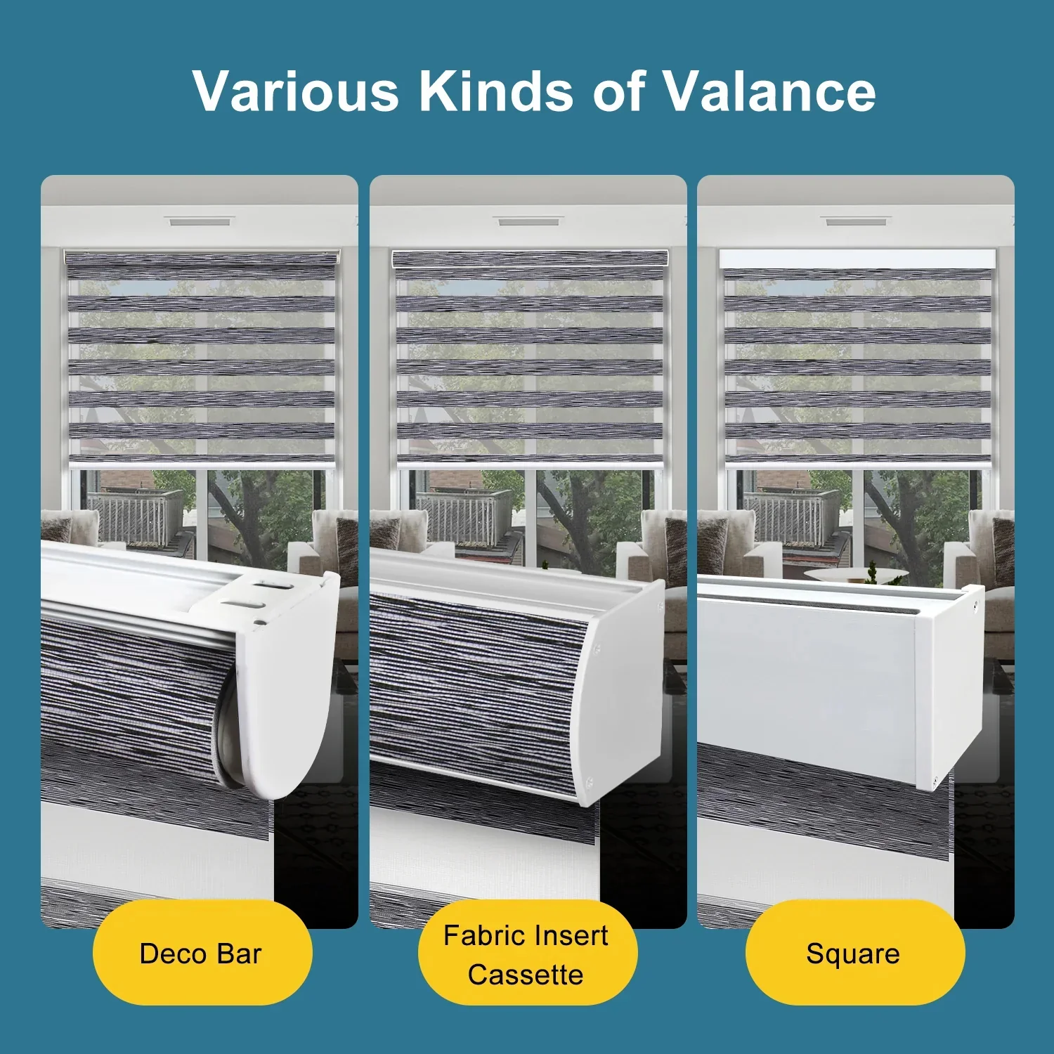 SmartWings Motorized Zebra Shades 60% Blackout Translucent 75mm Eloise - Image 5